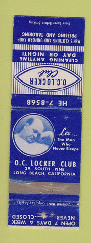 Matchbook Cover - OC Locker Club Long Beach CA WORN