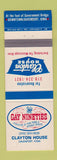 Matchbook Cover - Gay Nineties Clayton House Davenport IA