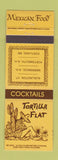 Matchbook Cover - Tortilla Flats Mexican Food Portland ME Burlington VT