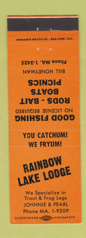 Matchbook Cover - Rainbow Lake Lodge Portland OR