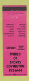 Matchbook Cover - World of Sports Covington KY?