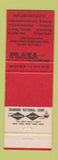 Matchbook Cover - Plaza Inn Boise ID