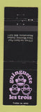 Matchbook Cover - Guinguette Les Trois Montreal QC