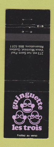 Matchbook Cover - Guinguette Les Trois Montreal QC
