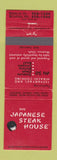 Matchbook Cover - Japanese Steak House Rosslyn VA Bethesda MD