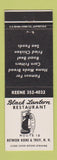 Matchbook Cover - Black Lantern Restaurant Keene Troy NH DD Bean