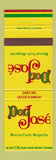 Matchbook Cover - Don Jose Mexican Orange Laguna Hills Tustin Torrance CA