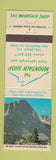 Matchbook Cover - Mountain Shop San Francisco CA climbing gear