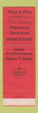 Matchbook Cover - The Dock Restaurant Tiburon CA