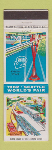 Matchbook Cover - 1962 Seattle World's Fair Monorail Space Needle