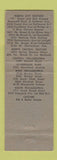 Matchbook Cover - Linton's Restaurants Philadelphia PA