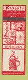 Matchbook Cover - Eberhard's German Restaurant Columbia IL