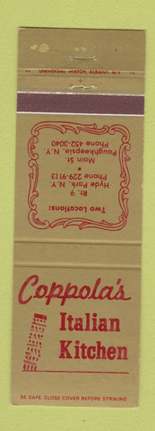 Matchbook Cover - Coppola's Italian Kitchen Hyde Park Poughkeepsie NY
