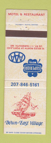 Matchbook Cover - Down East Village Motel Yarmouth ME