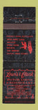Matchbook Cover - Lewis & Clark Motor Lodge East Alton IL