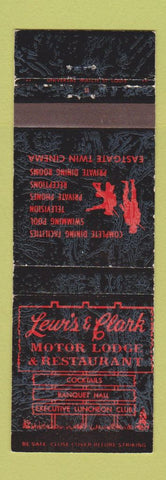 Matchbook Cover - Lewis & Clark Motor Lodge East Alton IL