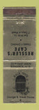 Matchbook Cover - Ressler's Cafe Bismarck ND