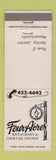 Matchbook Cover - Four Acres Restaurant Sterling Junction MA