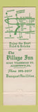 Matchbook Cover - The Village Inn Allentown PA