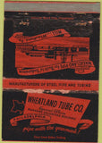 Matchbook Cover - Wheatland Tube Co Philadelphia PA WORN 40 Strike