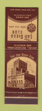 Matchbook Cover - San Diego Club CA WEAR