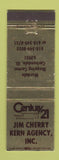 Matchbook Cover - Century 21 Real Estate Jim Cherry Carbondale IL