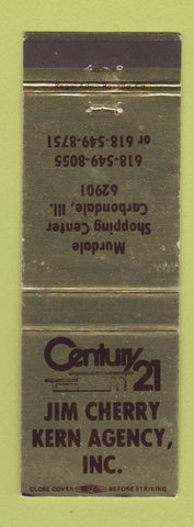Matchbook Cover - Century 21 Real Estate Jim Cherry Carbondale IL