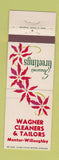 Matchbook Cover - Wagner Cleaners Tailors Mentor Willoughby OH Christmas