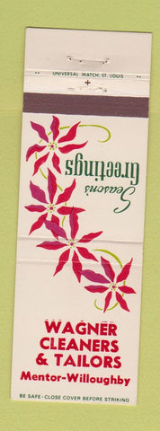 Matchbook Cover - Wagner Cleaners Tailors Mentor Willoughby OH Christmas