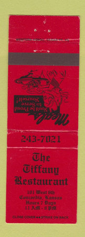 Matchbook Cover - Tiffany Restaurant Concordia KS