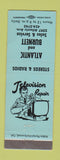 Matchbook Cover - Atlantic Burnett Radio TV