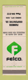 Matchbook Cover - Felco Farmers COOP Barnes City IA