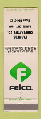 Matchbook Cover - Felco Farmers COOP Barnes City IA