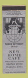 Matchbook Cover - New Home Cafe Clarion IA