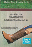 Matchbook Cover - Tony Lama cowboy boots Bowling Green OH 40 Strike