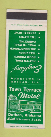 Matchbook Cover - Town Terrace Motel Dothan AL