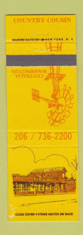 Matchbook Cover - Country Cousin Centralia WA