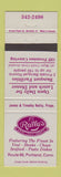 Matchbook Cover - JT Reilly's Restaurant Portland CT