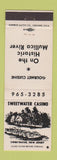 Matchbook Cover - Sweetwater Casino NJ restaurant