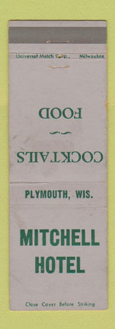 Matchbook Cover - Mitchell Hotel Plymouth WI WEAR
