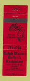 Matchbook Cover - Ralph Wallace Buffet Restaurant Great Bend KS