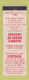 Matchbook Cover - Olson's House of Sausage Omaha NE Stoysich WEAR