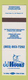 Matchbook Cover - JJ Hooks Seafood Charleston SC
