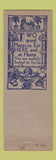 Matchbook Cover - Allen's Restaurant York PA