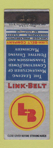 Matchbook Cover - Link Belt Conveyor Chicago Atlanta San Francisco WEAR