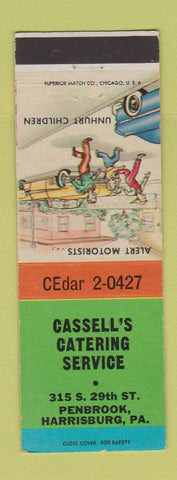 Matchbook Cover - Cassell's Catering Harrisburg PA