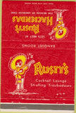 Matchbook Cover - Rusty's Hacienda's Mexican Los Angeles Glendale CA 40 Strike
