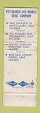 Matchbook Cover - PDM Steel Santa Clara Sacramento Stockton CA