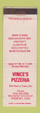 Matchbook Cover - Vince's Pizza Fremont OH