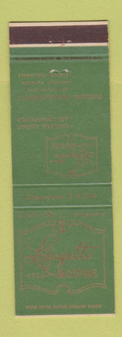 Matchbook Cover - Lafayette House Foxboro MA